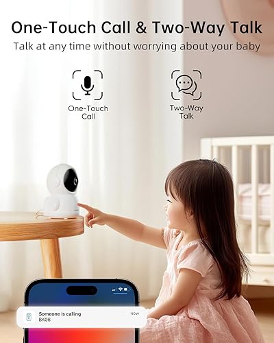 Miniatura 8 de ZUMIMALL Cámaras 5MP 5G para seguridad en el hogar al aire libre, monitor de bebé WiFi 5G2.4G con cámara y audio, cámara de seguridad de grabación