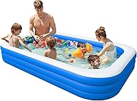 OLYMSOLD 150x72x22 Inch Inflatable Above Ground Pool - Large Blow Up Family Swimming Pool for Adults & Kids Backyard Fun