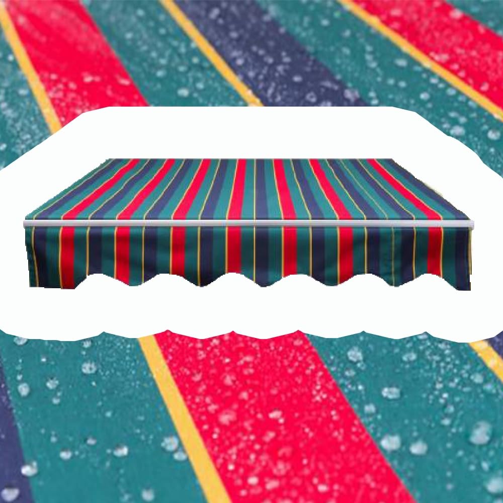 Toldo para ventana de mercado y pérgola tela de repuesto lona a rayas