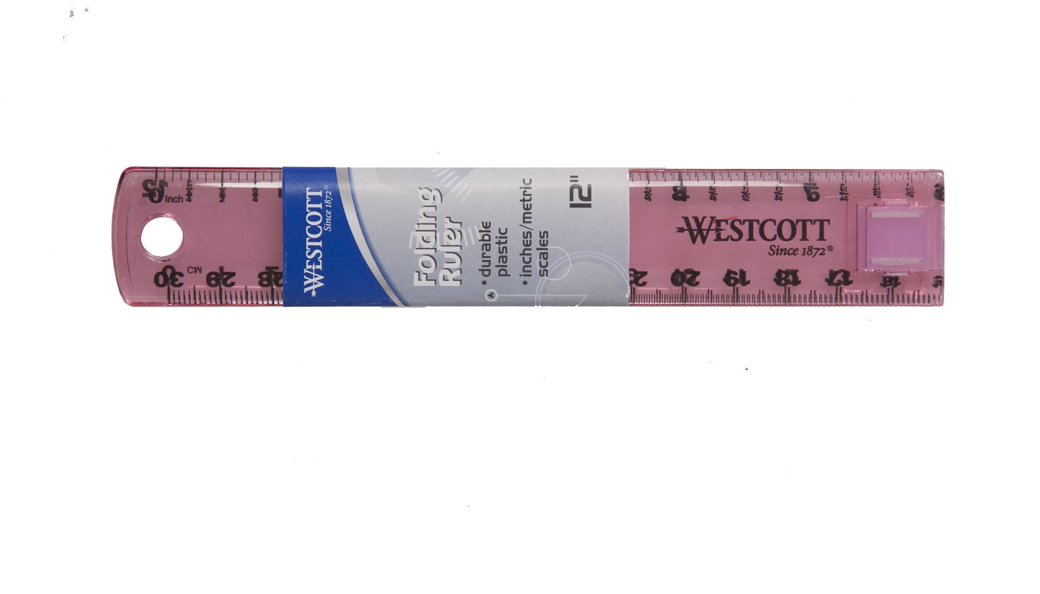 Westcott 15390, Kunststoff-Lineal, Farben variieren