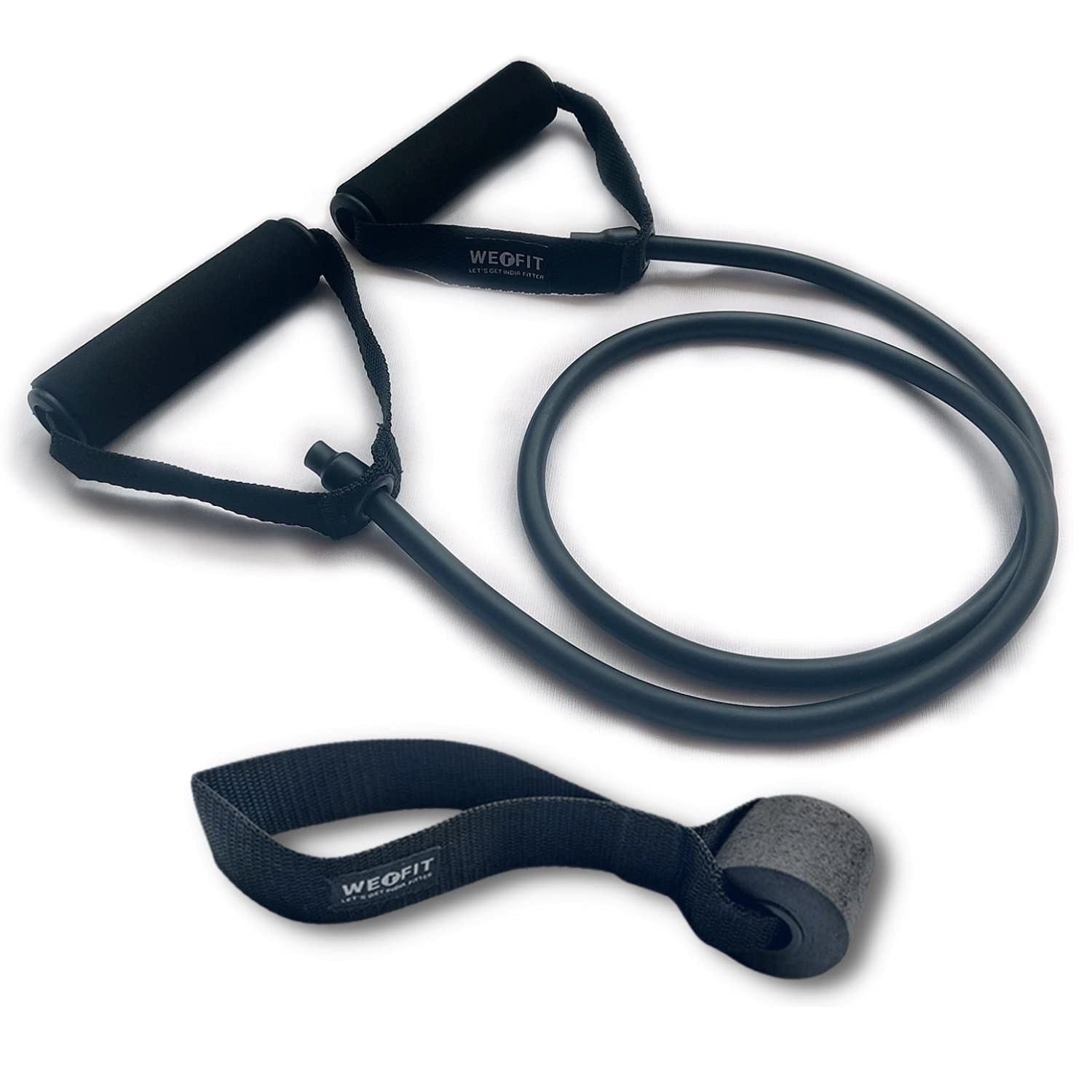 WErFIT® ResistanceTube Exercise Bands with Free Door Anchor for Stretching, Toning & Full Body Workout (10-15kg) Resistance Tube (Black) (B09GXZCHD9) Amazon Price History, Amazon Price Tracker