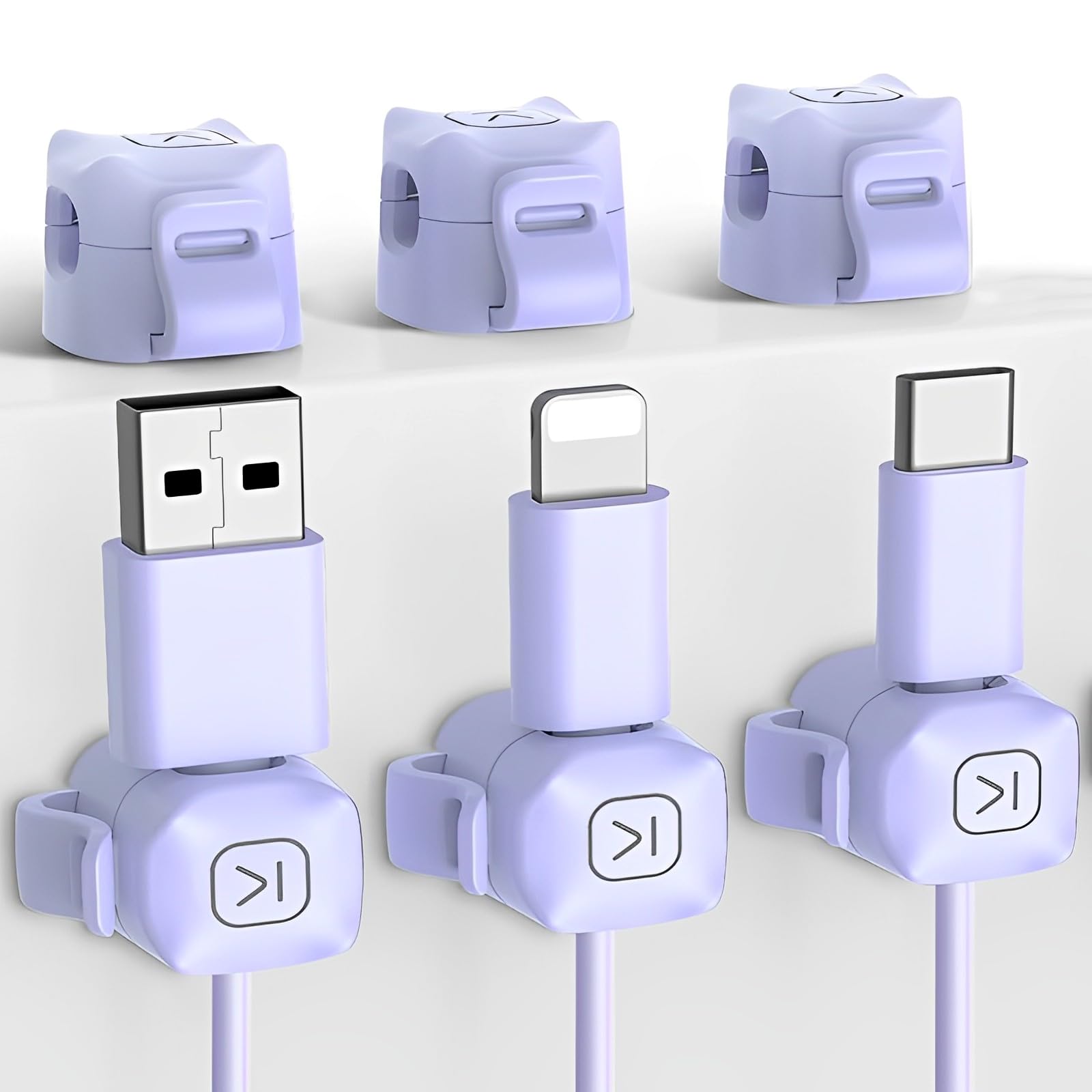 Clip Magnetiche Per Cavi Frogetu - Set Da 6 Pezzi, Adesivo Forte, Organizza Cavi Su Scrivania - Foto 3