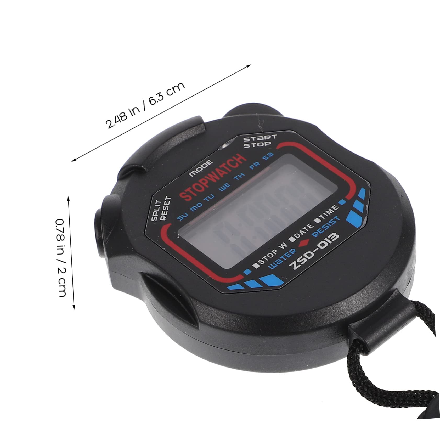 HANABASS 12 Cronometro Professionale Portatile per Sport con Allarme Display LCD per Fitness e Arbitri