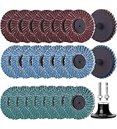 RISVOWO Fächerschleifer Set 20-teilig - Lamellenschleifer Für Bohrmaschine & Akkuschrauber - Körnung 80