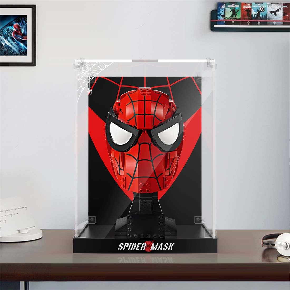 Amazon｜アクリル ショーケース、スパイダーマン マスク 用
