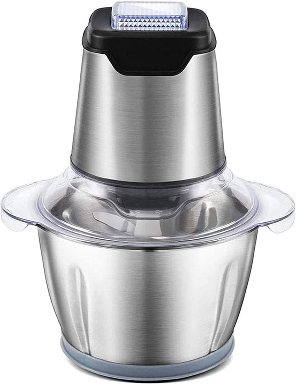 Electric Meat Grinder 400W Food Processor Chopper for Meat Vegetable 8-Cup 2L Capacity Stainless Steel Bowl Super Power for Quick Chopping and Mixing 4 Sharp Blades