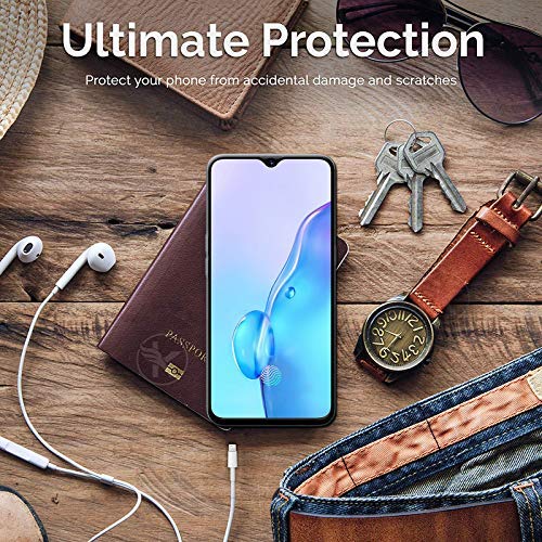 Image of Screen Protector for Realme X2 Pro (Black) Tempered Glass Edge-to-Edge 6D Screen Guard With Installation Kit