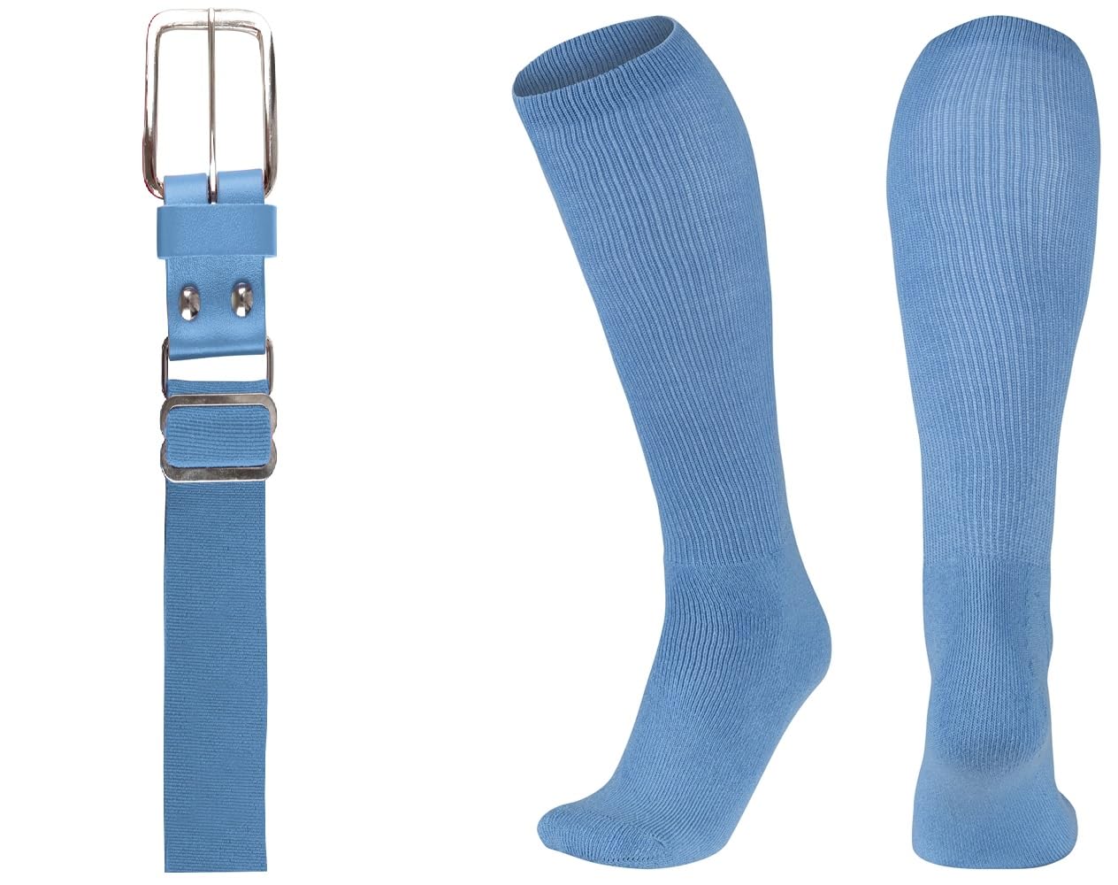League Outfitters Brute Baseball Belt and Socks Combo Adjustable Baseball/Softball Belt for Youth, Boys, Girls, and Adult