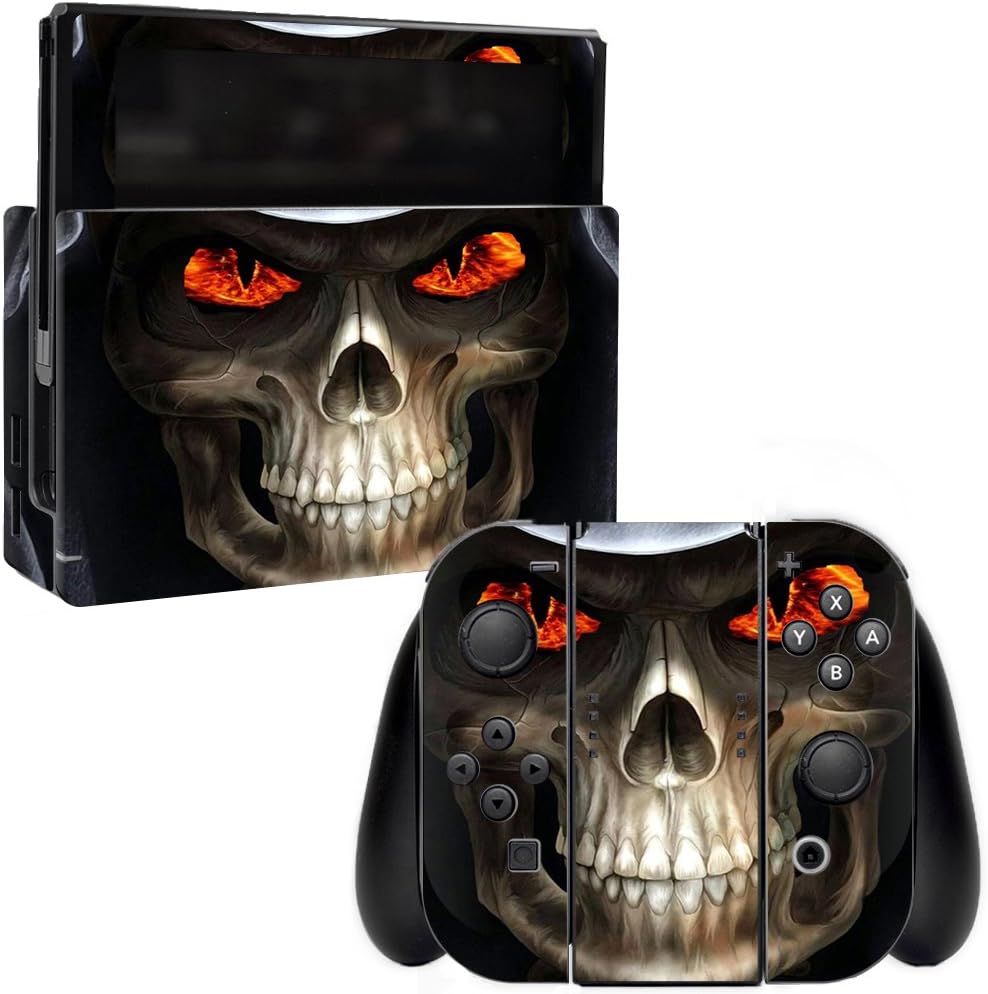 MightySkins Skin Compatible with Nintendo Switch - Evil Reaper | Protective, Durable, and Unique Vinyl Decal wrap Cover | Easy to Apply, Remove, and Change Styles | Made in The USA