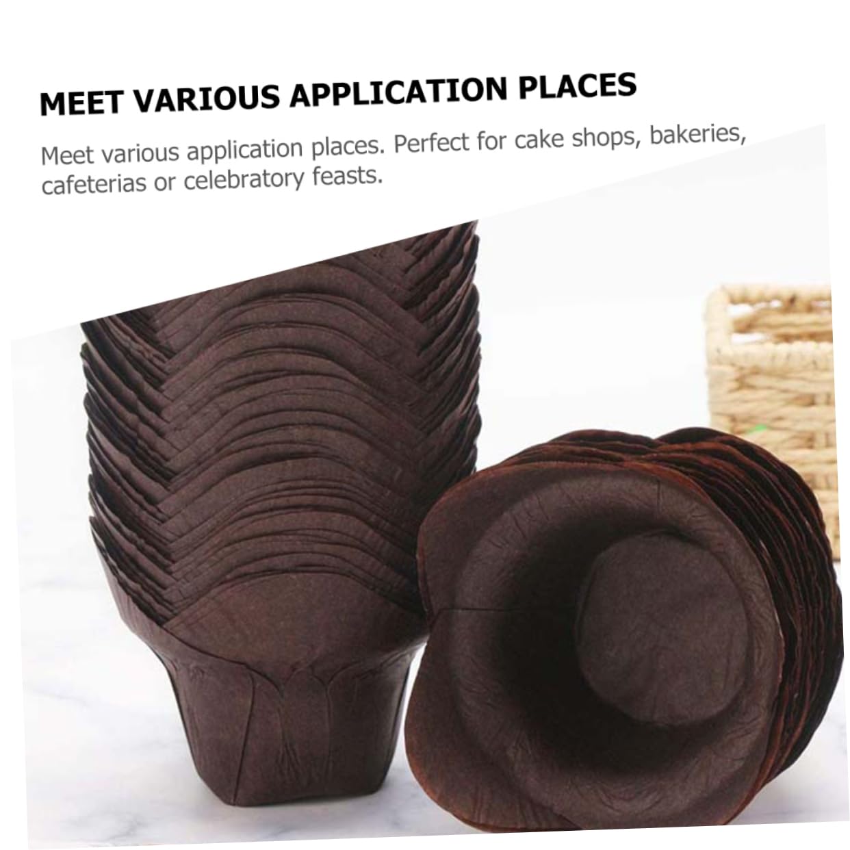 Alipis 400 Pz Carta da forno per torte caffetteria festina decorazione addobbi fodera per cupcake di nozze mini tortiera caramelle fodere monouso pirottini per muffin di medie dimensioni