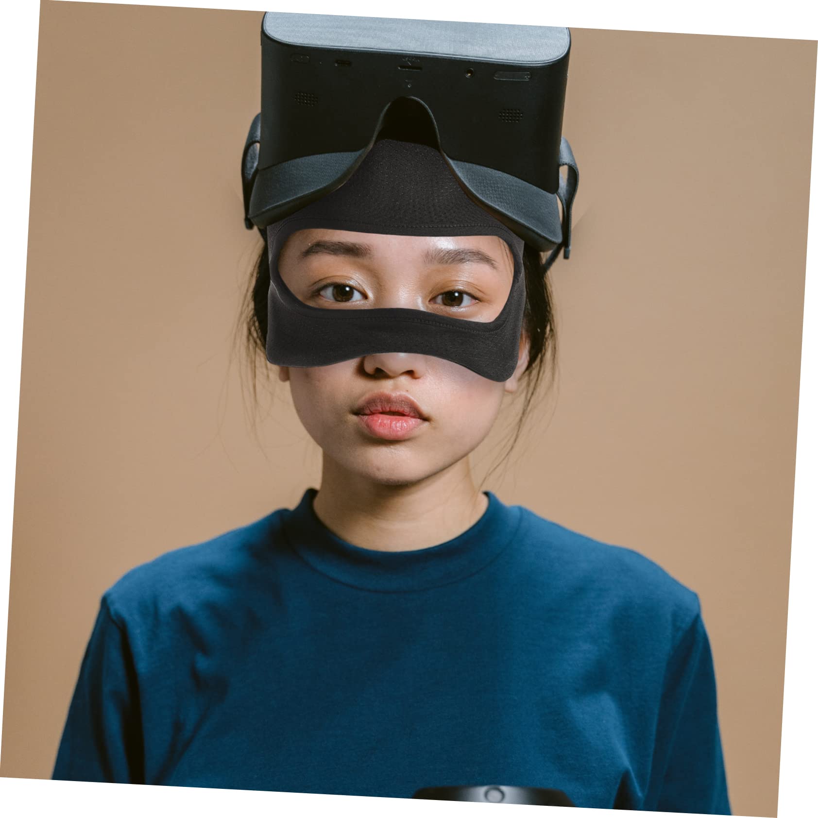 Mikikit 5pezzi Vr Eye Mask Cover Regolabile e Traspirante Copertura Antisudore Per Cuffie Vr Comfort e Protezione Durante Gioco Virtuale