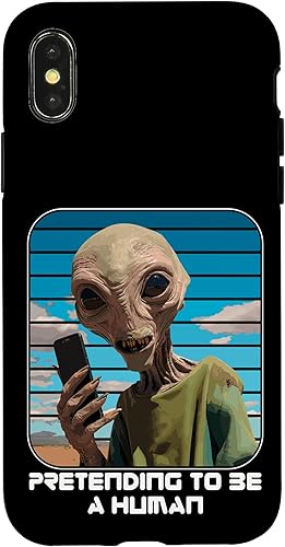 Miniatura 4 de iPhone 14 Pro Alien Pretending To Be A Human Halloween Women, Men, Kids Case