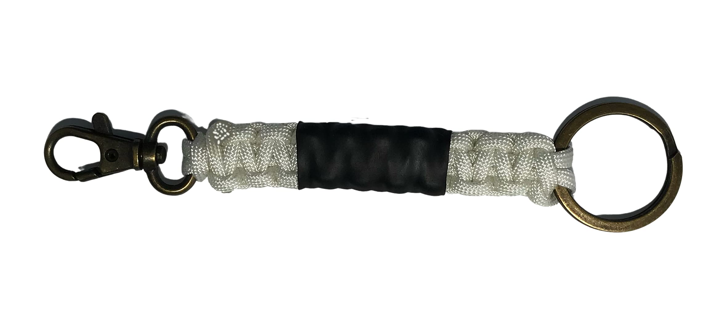 Gi StoreParacord BJJ Belt Keychain with Ring and Carabiner Snap Hook for BJJ Backpack, All Belt Rank Colors