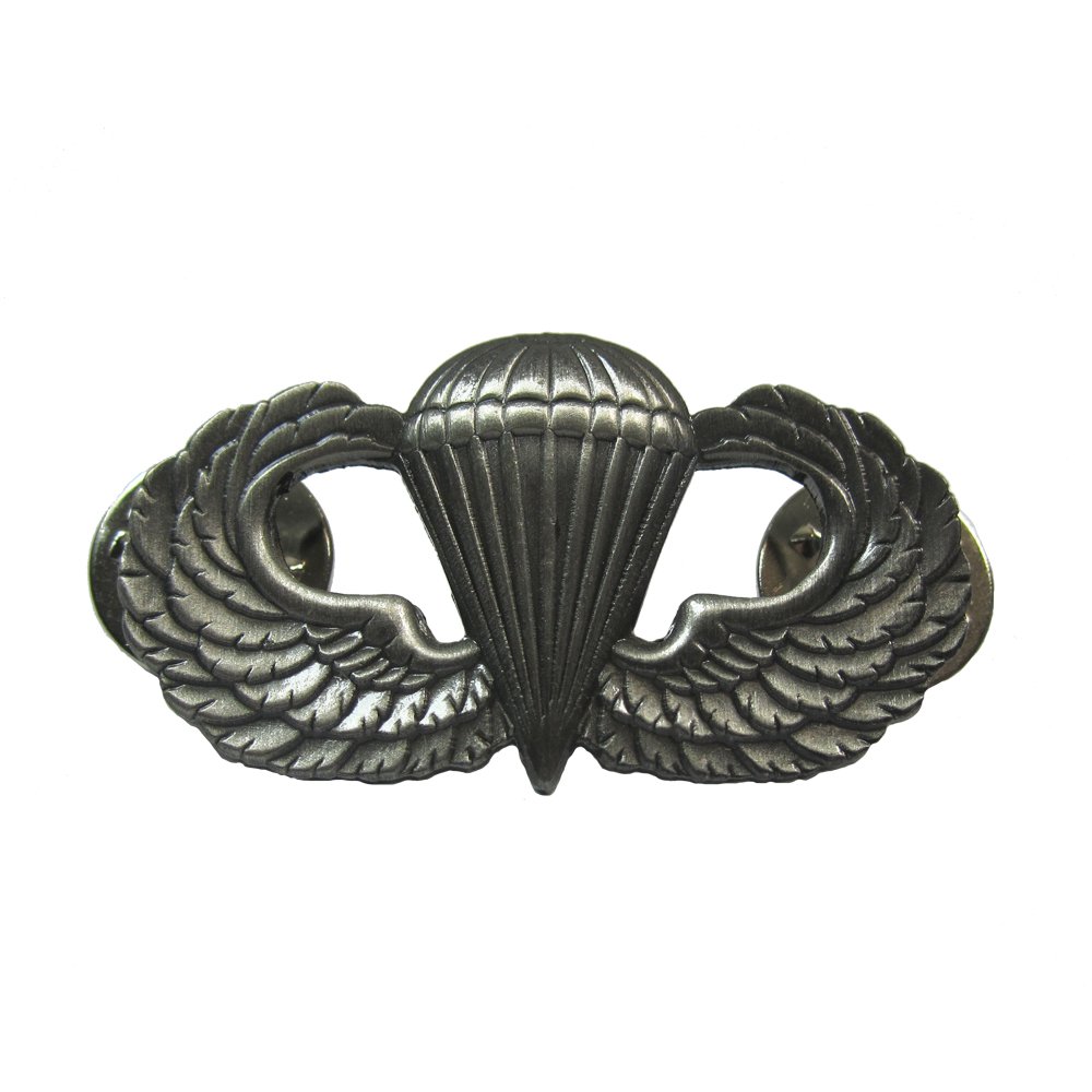 Epic Militaria Unisex Grey Reproduction Large Us Paratrooper Wing Pin Badge