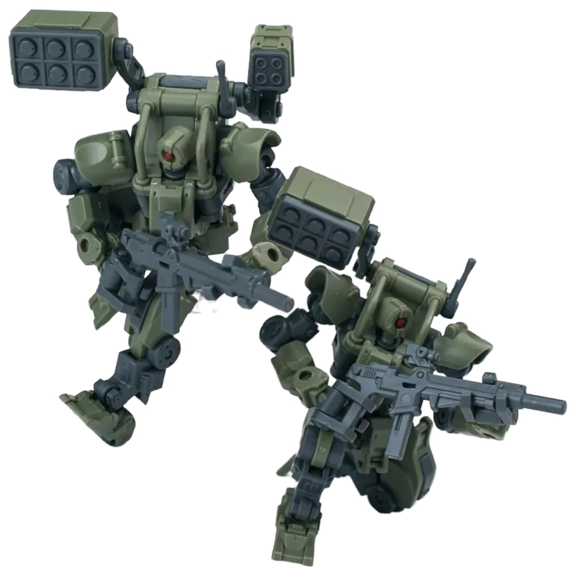 TOYVERSE Sheik Mainland 1/144, Figura Model Kit, Super Mobile Battle Mech, Combat Engineer, Little Martin Green, 2 Pieces, Movable Joints, Character Model, from 15 Years