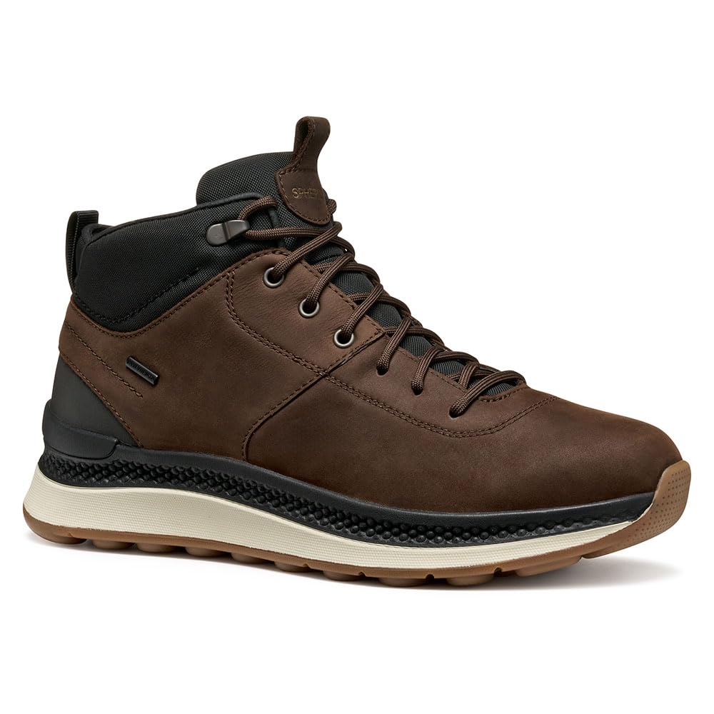 Geox MAN U SPHERICA ACTIF X2 B ABX ANKLE BOOTS DK.BROWN/BLACK 45_EU