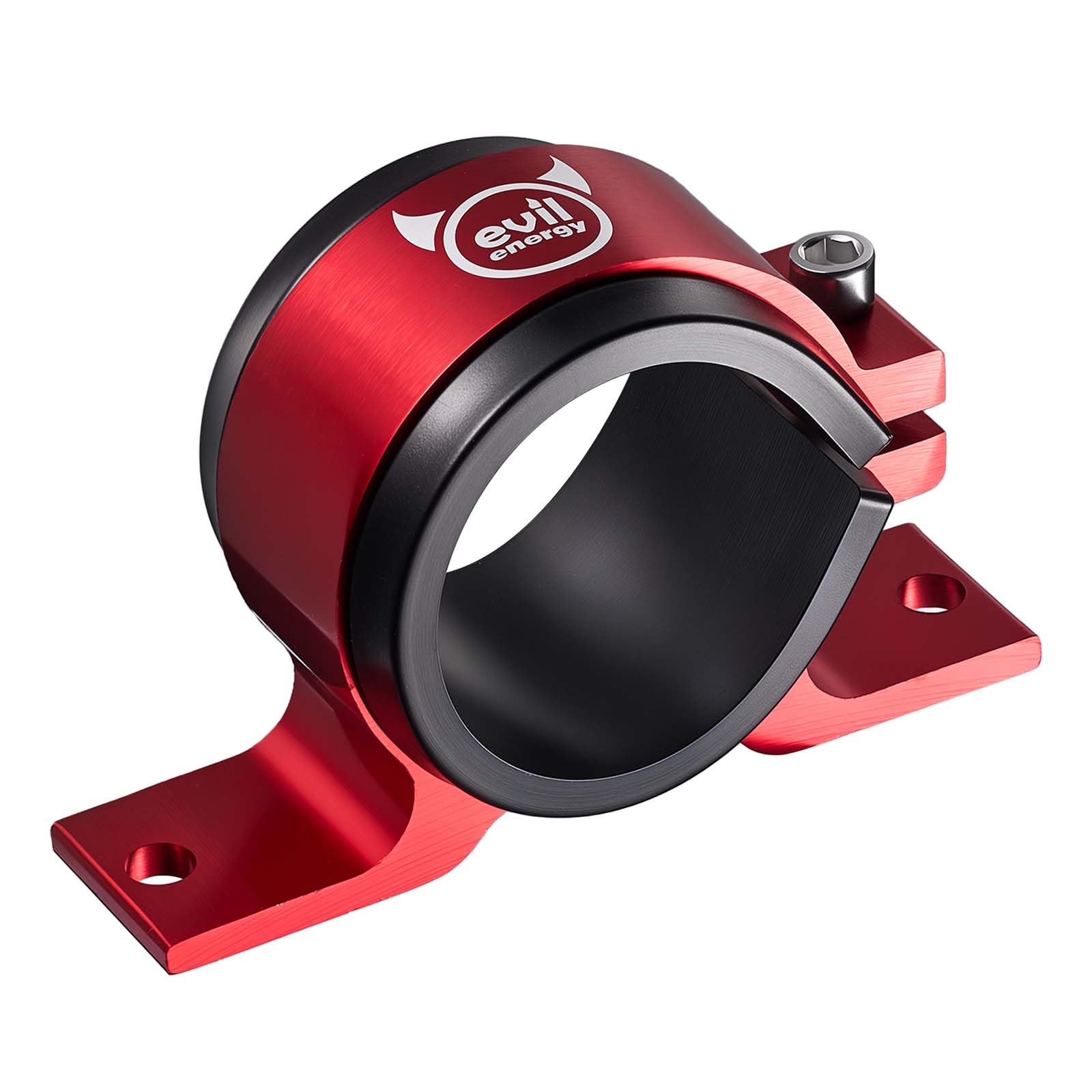 EVIL ENERGY 50mm Fuel Filter Mounting Bracket, Fuel Pump Clamp Holder Red