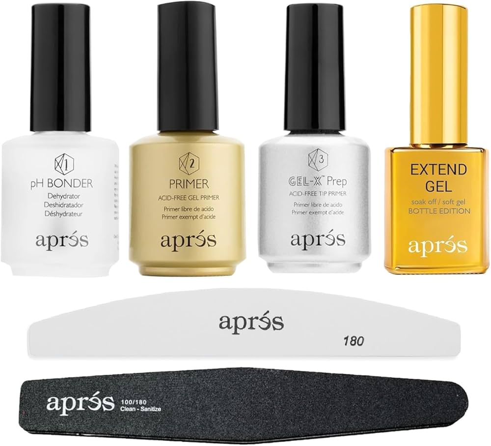 aprés GEL-X Amazon.com: APRÉS Gel-X Professional Nail Kit - Gold Bottle pH
