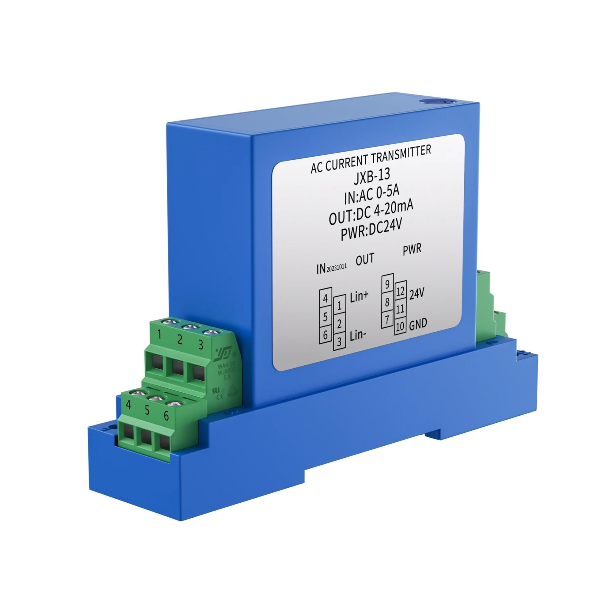 Trasmettitore di Tensione AC DC 0-1000V a 4-20mA 0-10V 0-5V Sensore di Tensione RS485 DC24V 0-100V 0-200V 0-500V Trasduttore di Tensione DC24V(4-20mA,DC 0-500V)