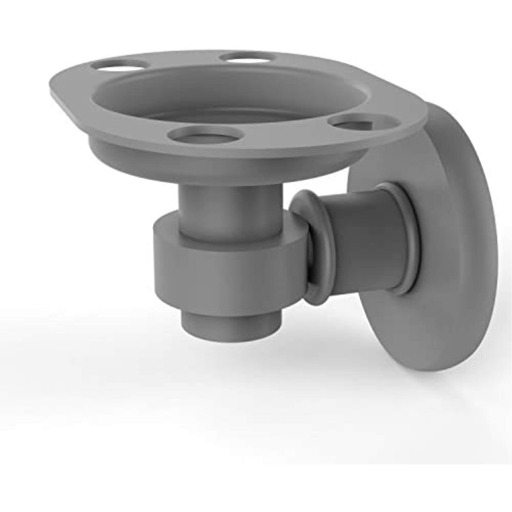 Allied Precision Industries 2026 Continental Collection Zahnputzbecher Tumbler Zahnbürstenhalter, Mattgrau