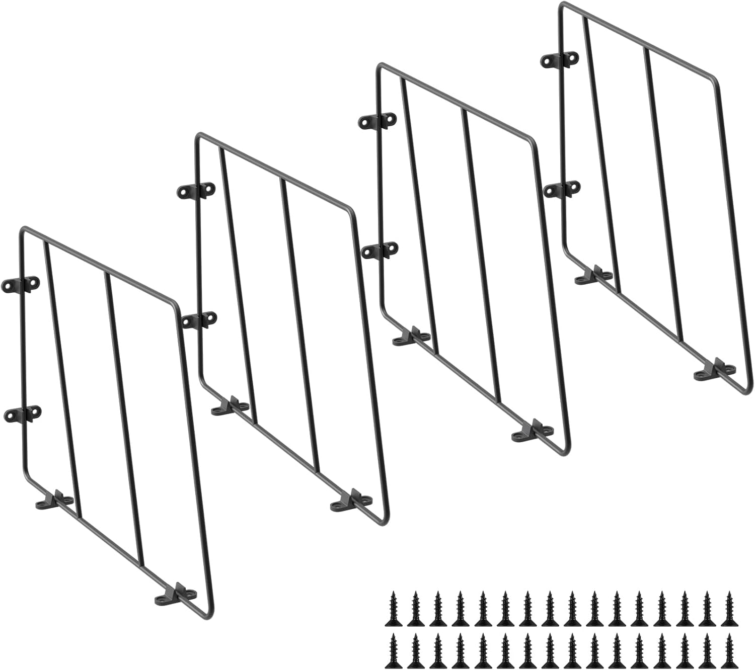 MOLIGOU 4 Pcs Baking Sheet Organizer, Cookie Sheet Divider Rack, Tray Dividers for Cabinet and Pantry Storage