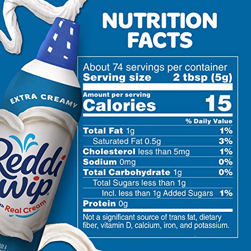 Image of Reddi-wip Extra Creamy Whipped Topping Made with Real Cream, 13 oz. Spray Can
