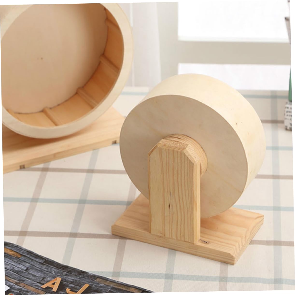 Angoily Roue De Course Silencieuse pour Hamster Et Cochon Grand Modèle avec Support pour Petits Animaux