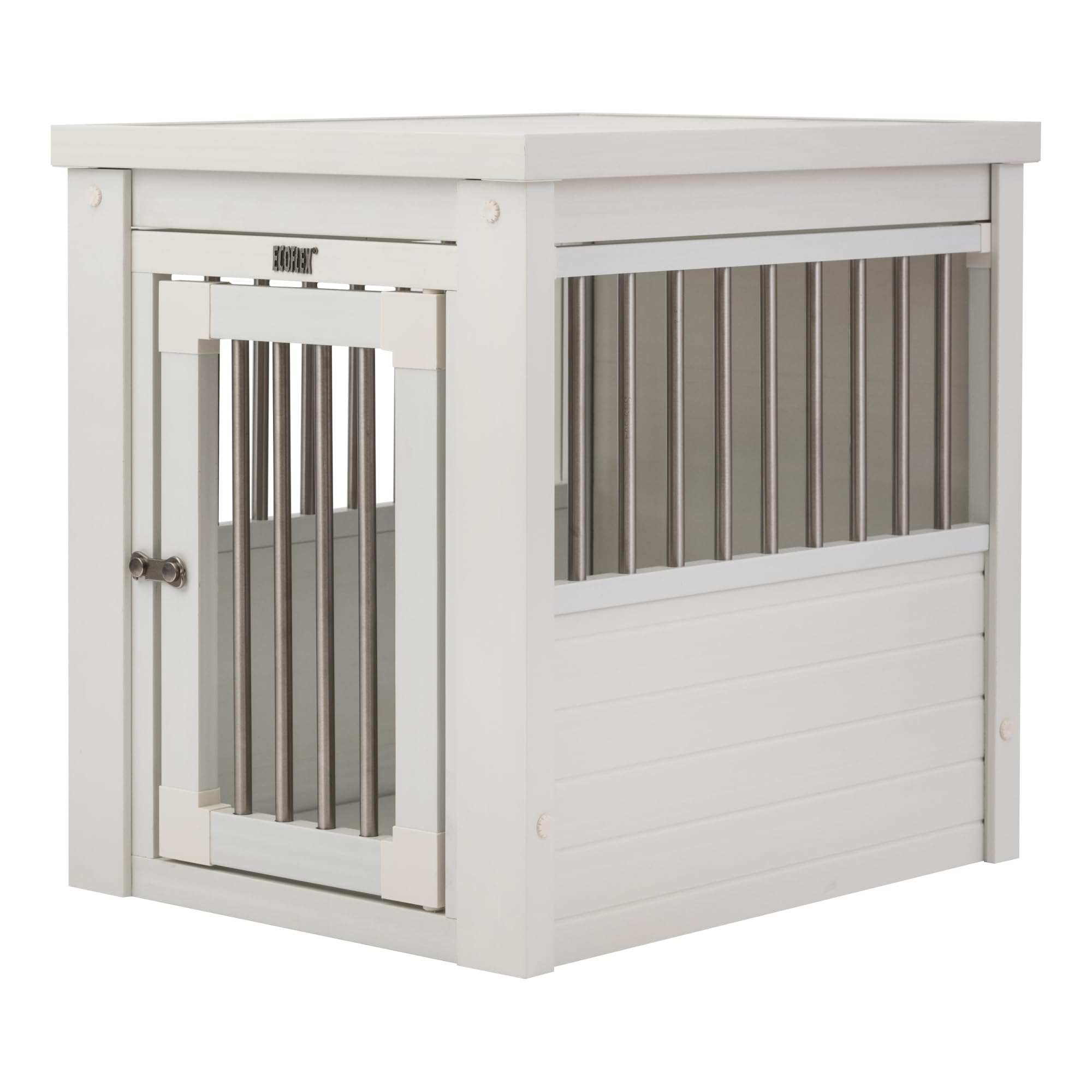 New Age Pet ecoFLEX Pet Crate/End Table, Small, Antique White