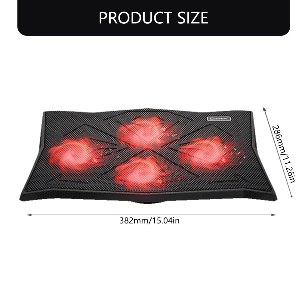 LED podkładka chłodząca do laptopa gamingowe chłodziarki do laptopa wentylator chłodzący stojak chłodzący z cichym wentylatorem chłodzącym do laptopa 2 porty USB