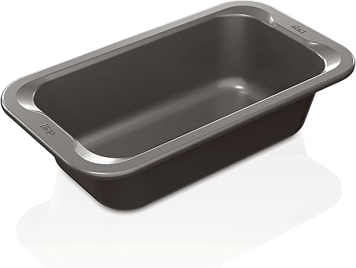 Ninja B30509 Foodi NeverStick Premium - Molde para pan de 9 x 5 pulgadas, antiadherente, apto para horno hasta 500 F, apto para lavavajillas, gris
