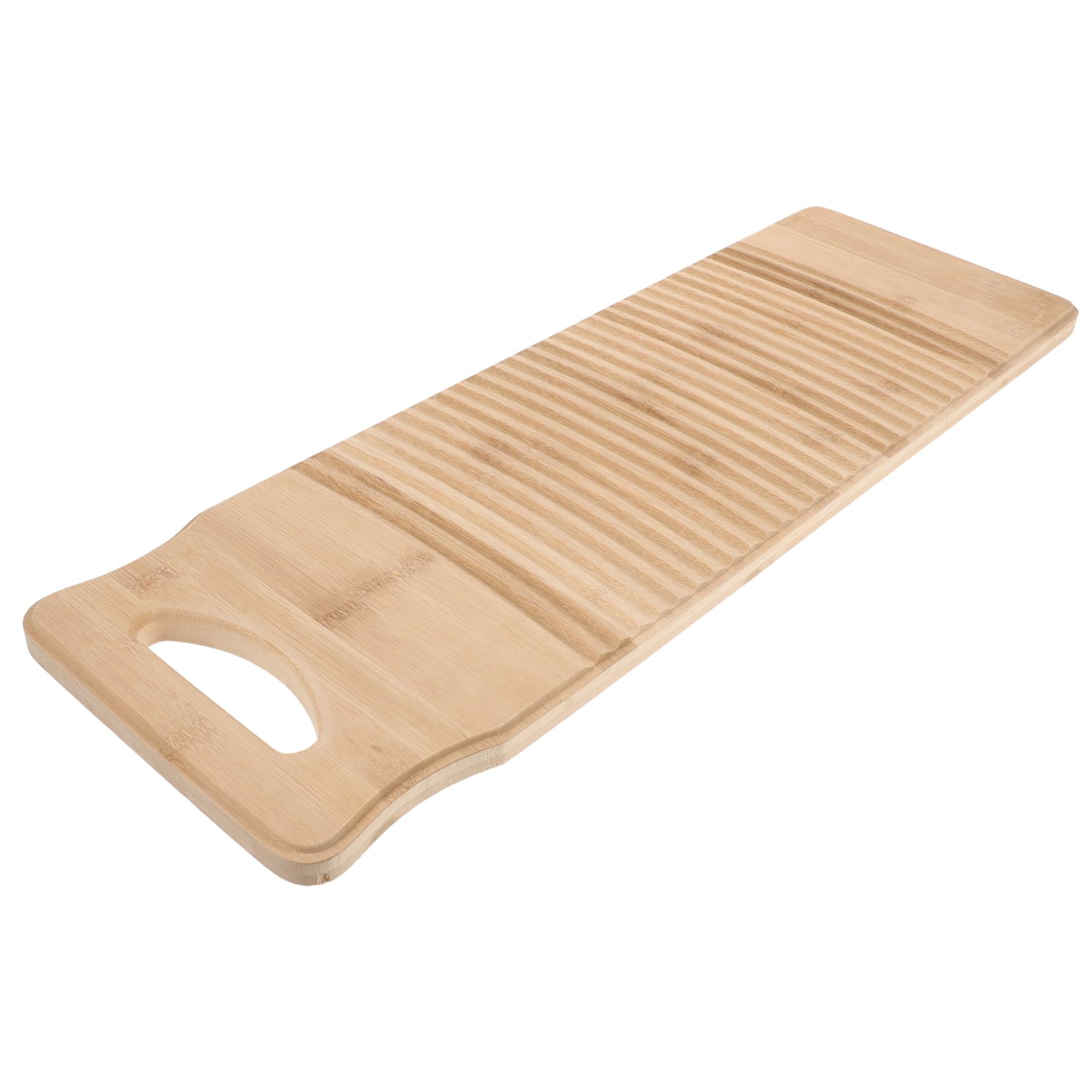 Zerodeko Thickened Bamboo Washboard Laundry Washboard Slip-Resistant Sturdy and for Home Use