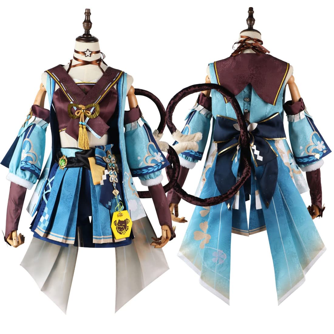 Amazon.co.jp: 綺良々 コスプレセット 原神 げんしん Genshin 稲妻 綺