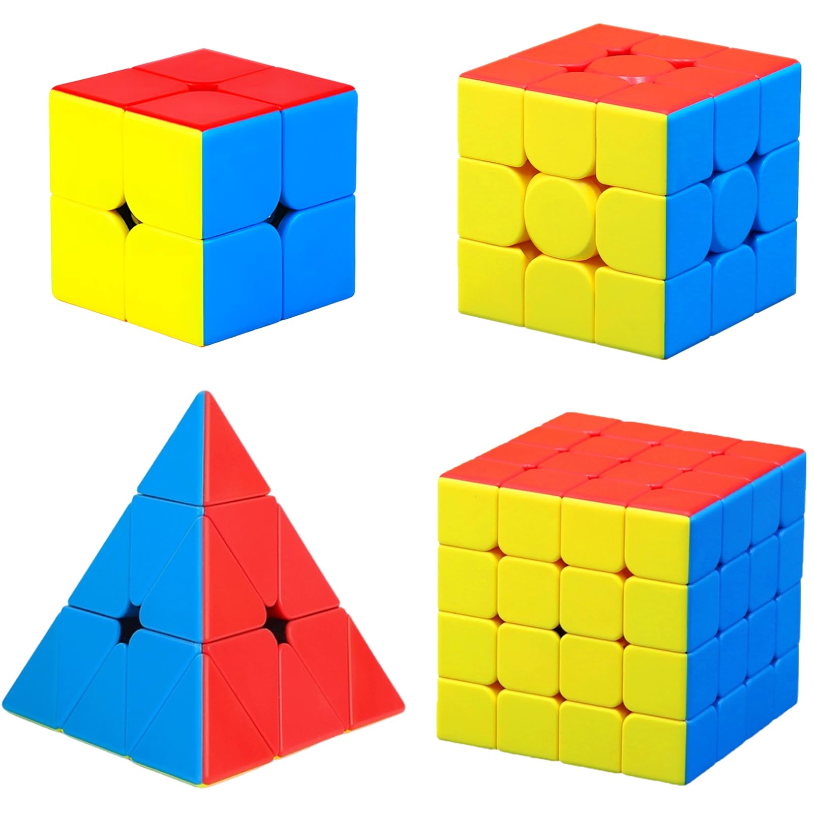 Amazon.com: CFMOUR Speed Cube Set - Moyu Meilong 2x2 3x3 4x4 Pyramid ...