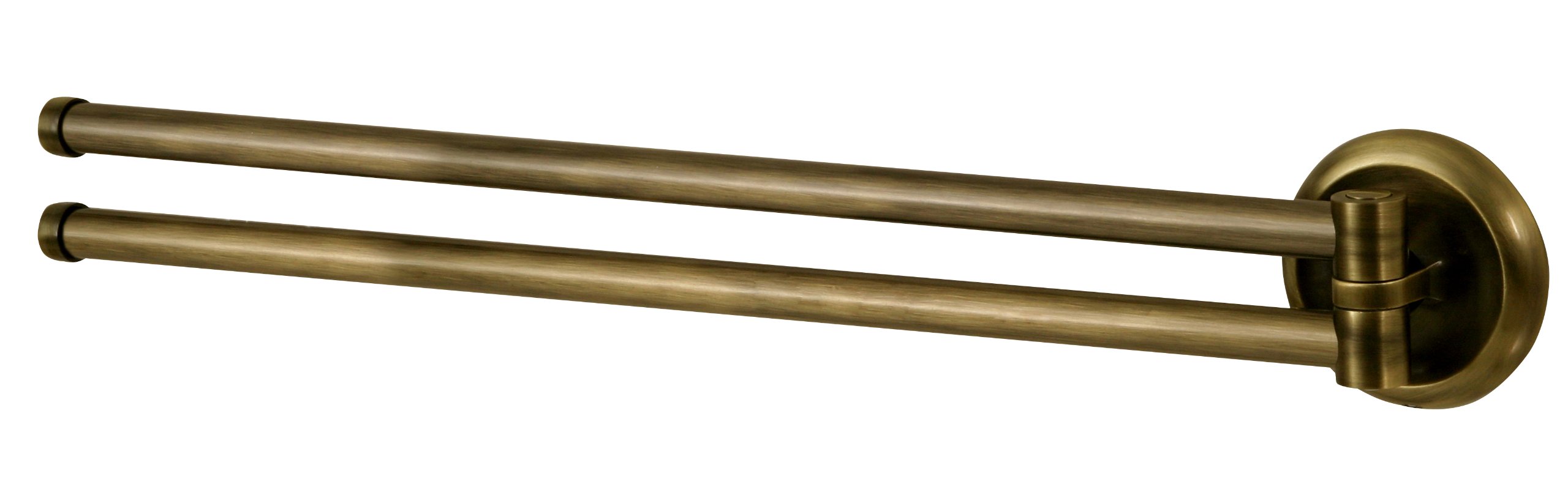 Bisk Bronze 00402 Deco Swing Arm Towel Rial In Antique Brass, 48 X 7.5 X 7.5 Cm
