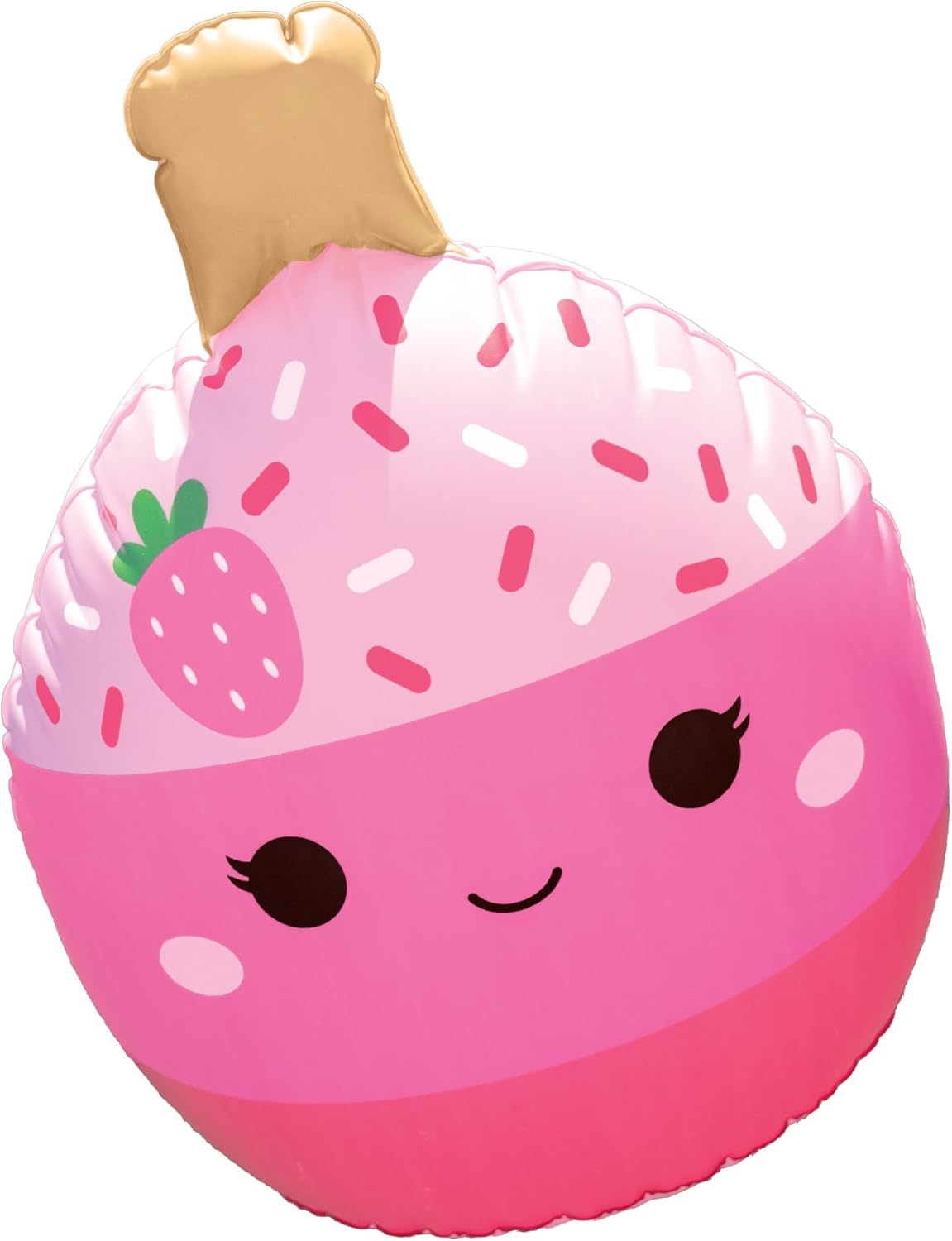BigMouth x Squishmallows Pama Cake Pop Beach Bobber Inflatable Float, Cute Floating Character Pool Toy, Lightweight Easy Inflate Water Fun for Kids Teens Adults, Pool Beach Lake Summer Collectible