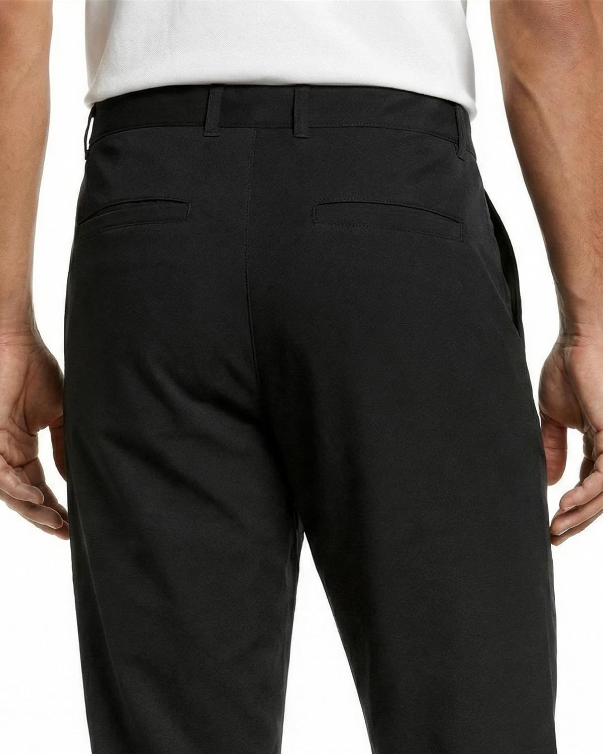 Zylioo Pantalon de golf long pour homme avec couture d'entrejambe extensible, pantalon de travail à séchage rapide léger avec poches
