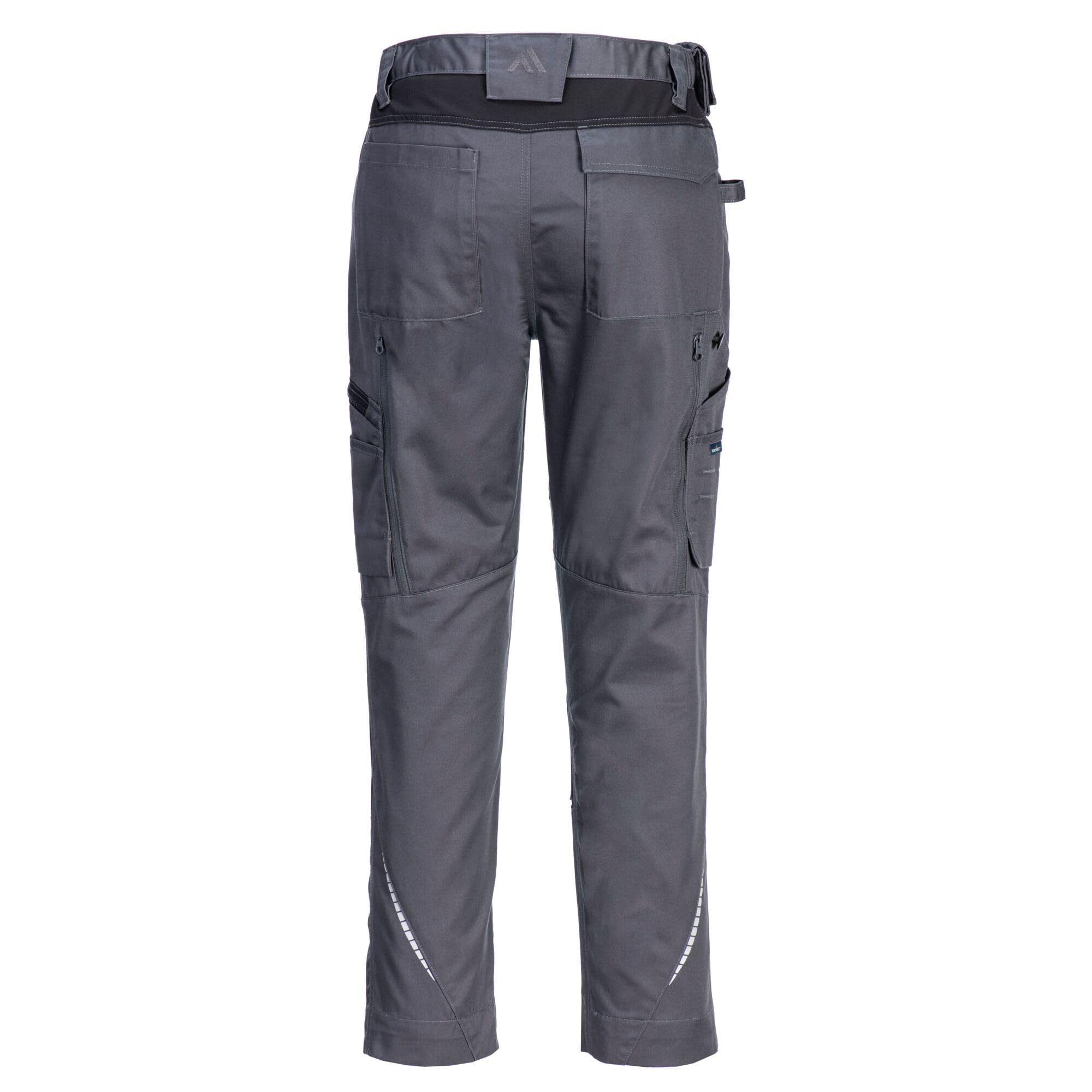 Portwest CD881 WX2 Męskie spodnie robocze o kroju slim fit Eco Stretch z kieszeniami cargo i nakolannikami