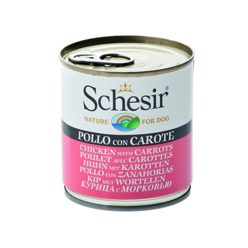 Schesir Chicken with Carrots Wet Dog Food - 285G