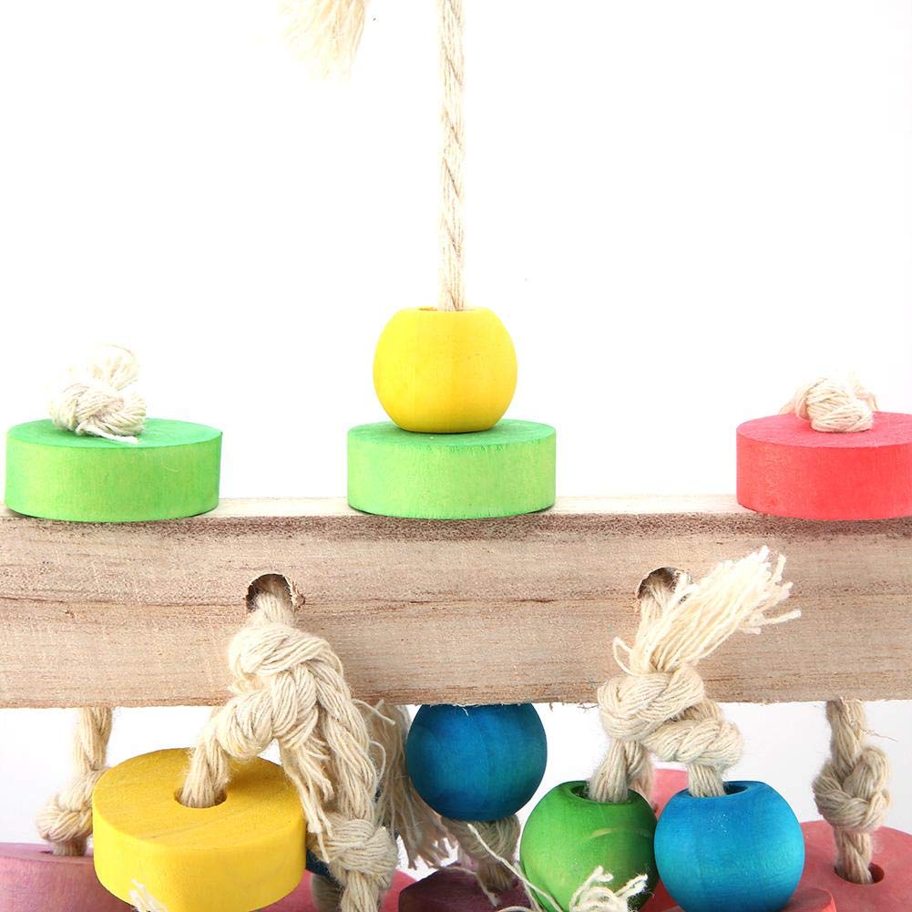 12 Stück Papageien-Spielzeug – Bunte Holzsterne, Kauspielzeug Für Vögel
