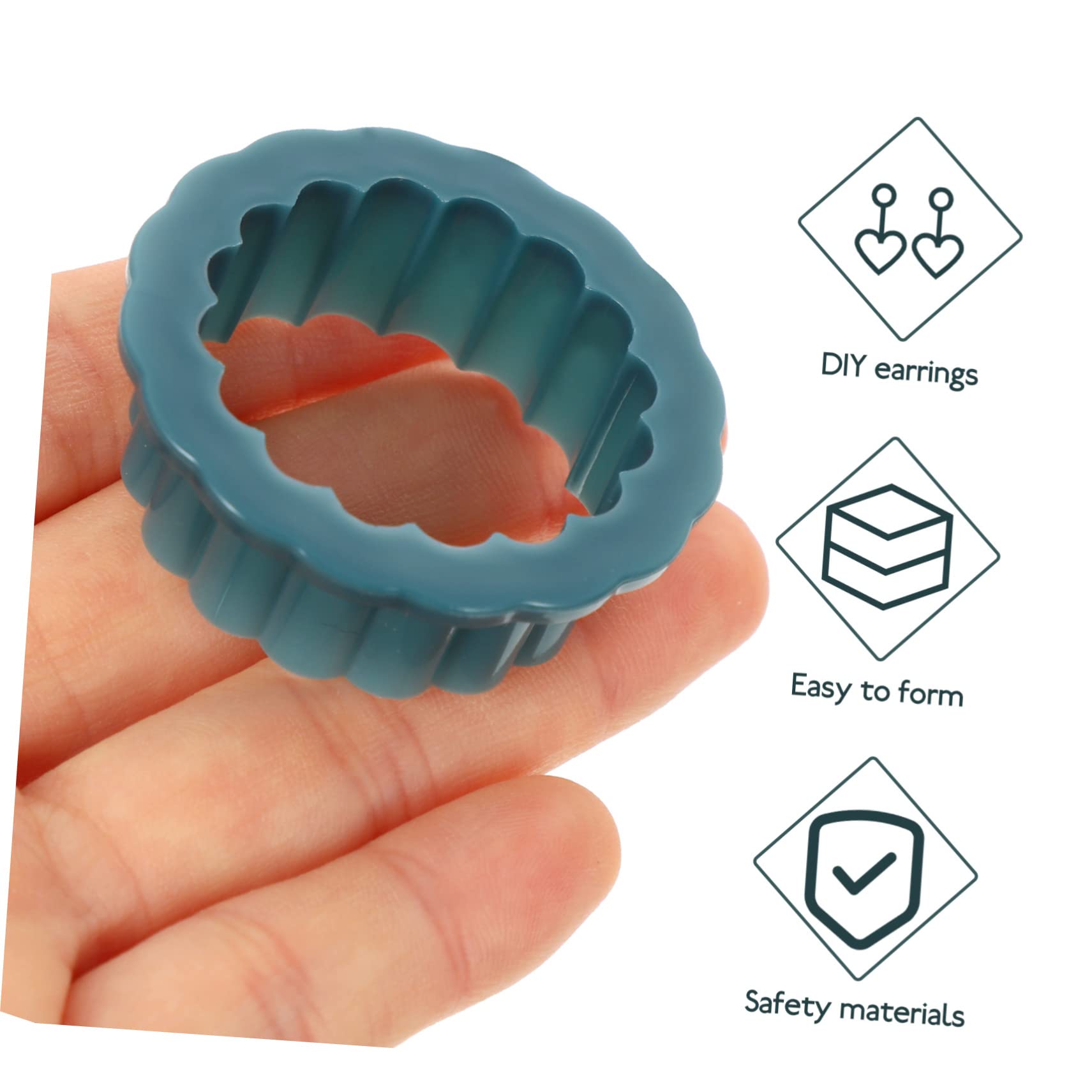 STOBOK 3 Sätze Tonschneider Werkzeug Polymerschneider Für Ohrringe Ohrringschneider Aus Ton Polymer-ton-form Schneideform Aus Ton Keramikschneider Kunstbedarf Schmuck Kunststoff