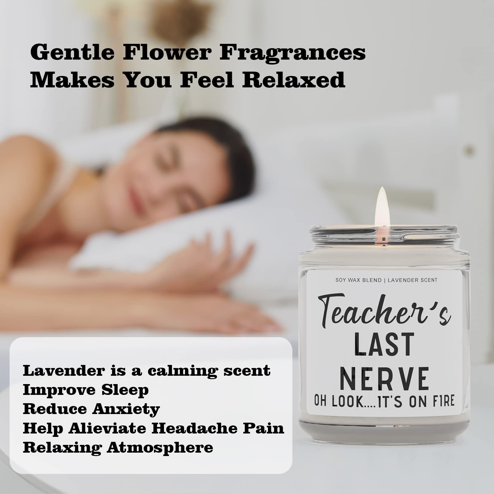 Teacher Appreciation Gifts for Women Men,Funny Personalized Teacher Gifts  for Preschool Teacher Science Teacher History Teacher Dance Teacher  -Lavender Scented Candles – BigaMart, image size:1600x1600