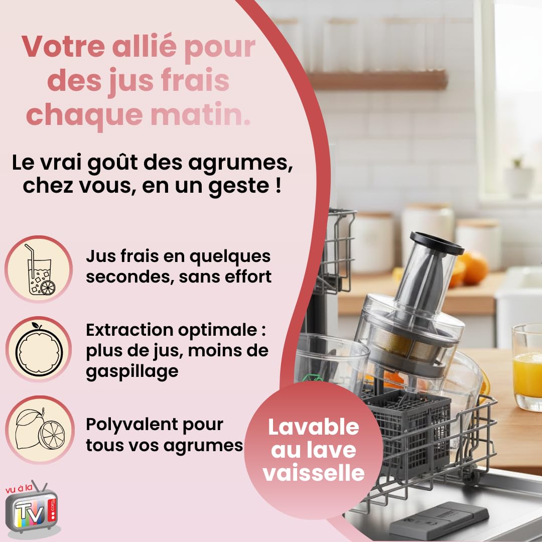 VENTEO - Extracteur de Jus Polyvalent | Blender Mixeur Performant pour Préparation Fruitière | Extraction pour Usage Domestique | Solution Dédiée aux Jus Frais et Préparations Nutritionnelles.