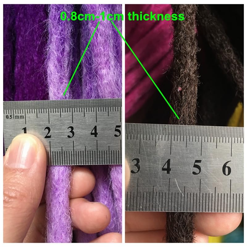 5 Pieces Ombre Hand Made Dreadlocks Hair Extensions Synthetic Hip-hop Style Crochet Braids Hair(4/27HL)