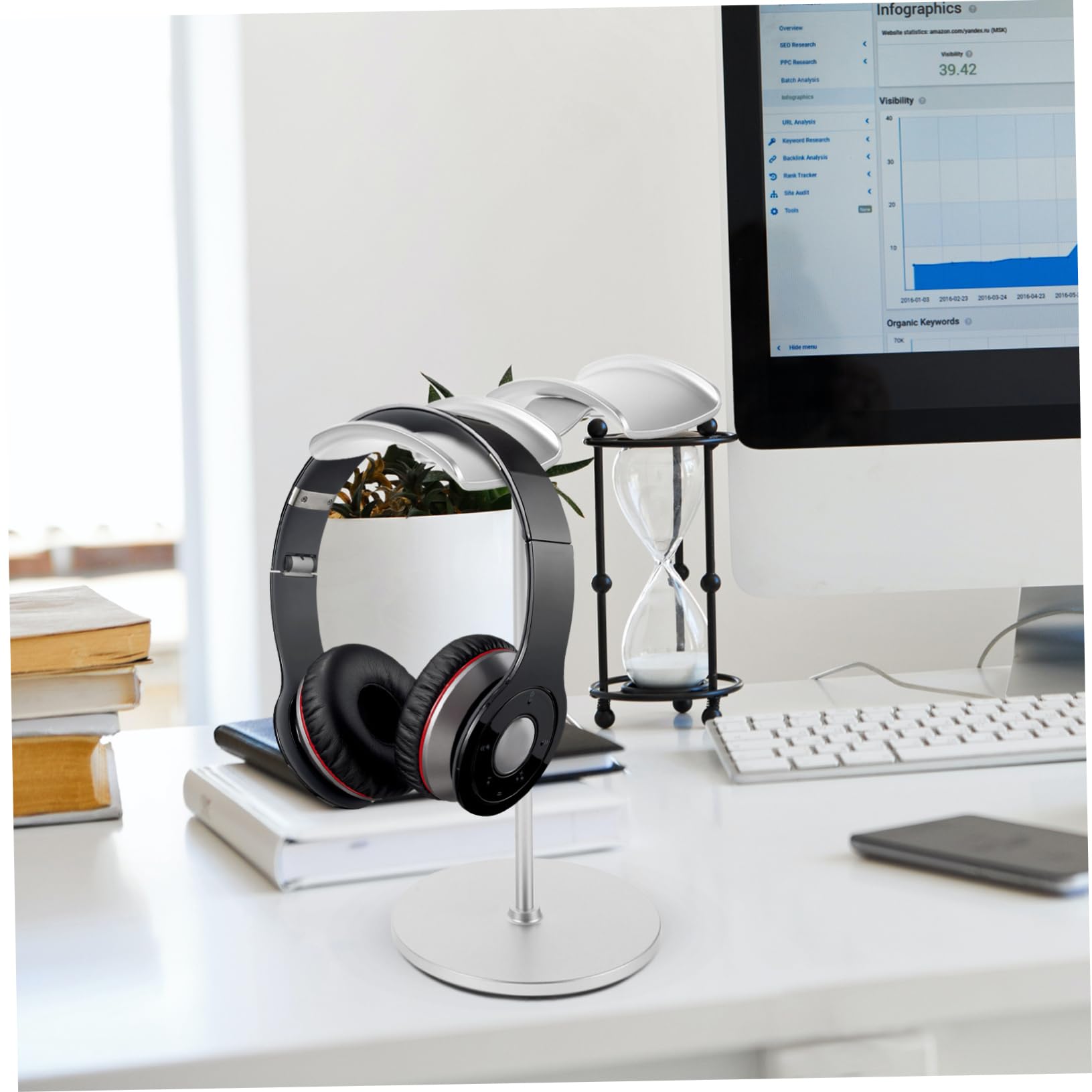 NUOBESTY 2pezzi Stand Per Cuffie Da Supporto Per Cuffie Da Tavolo Supporto Per Cuffie Da Gioco Supporto Stabile Per Auricolari Accessorio Per Versatile Per Bar Studio e Hotel