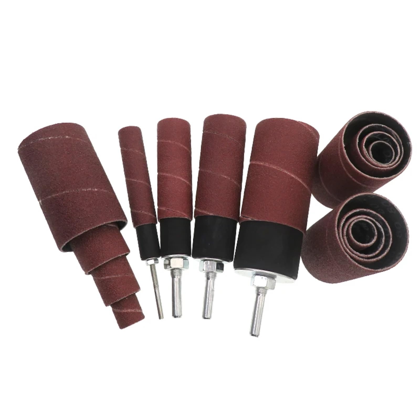 20-teiliges Schleiftrommel-Set, Sandgürtel und Gummidorne, Spindelhülsen und Box for Holzbearbeitungsbohrer, Drehwerkzeug