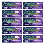 Tar-Get 10-Packs x Mini Filters SUPER SLIM for Slim Cigarettes & Roll Ups Disposable, Reusable for Smoking 10 x 10-Packs Total 100 Mini Filter