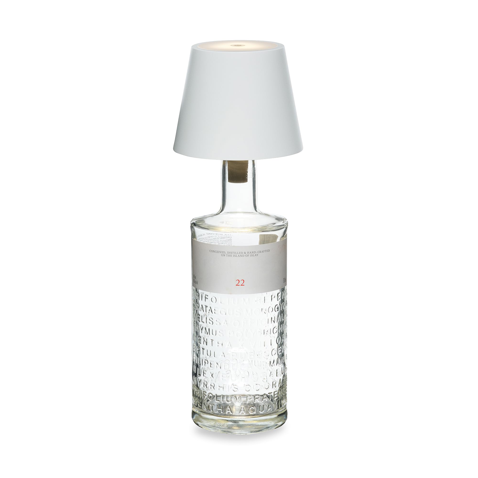 Set mit 2 MarieB LED kabellosen Lampen, wiederaufladbar und dimmbar, Abat-Jour für Innen/Außen, 48 Stunden Akkulaufzeit, 3 Lichttemperaturen, Aluminium, LVL (Reinweiß)