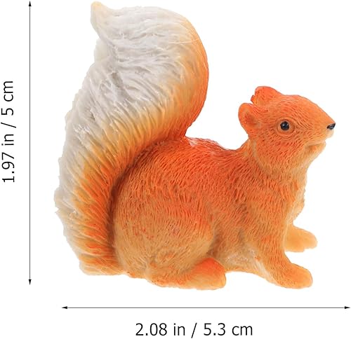 Miniatura 3 de ibasenice Estatuas de ardilla mini estatua de animales de ardilla en miniatura de resina escultura de ardilla para tartas, micro paisaje, bonsái,