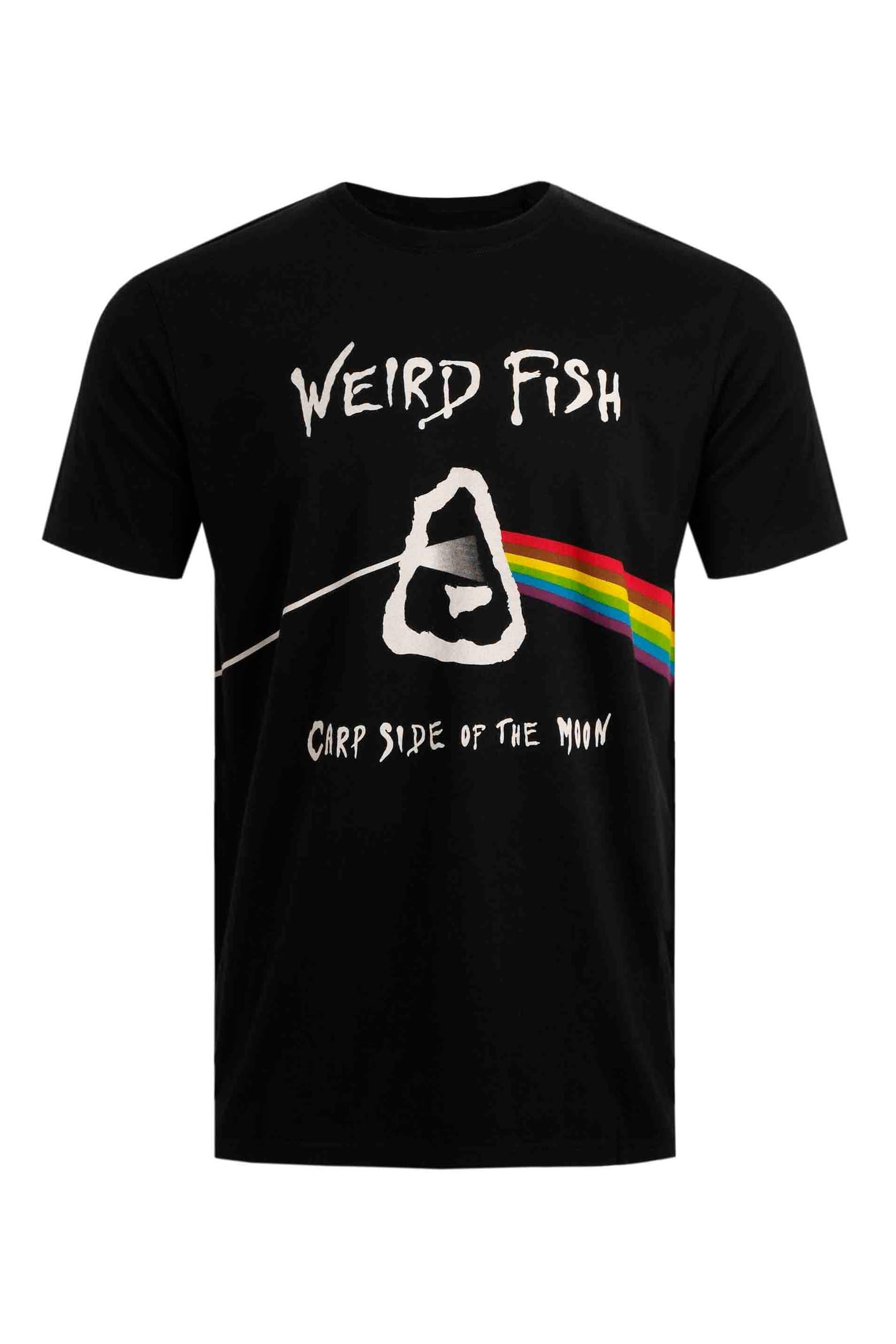 Weird Fish Men's Black Carp Side Front Print Artist T-Shirt Size 2XL