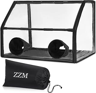 ZZM Still Air Box Mushroom Grow Kit Laminar Flow Fume Hood Propagation Stations Ideal for Home Scientists,Mushroom Growers,and Other Mycology Projects Horticulture Supplies